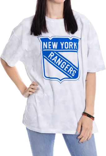 Vista 12 de Calhoun NHL - Camiseta de manga corta con hombros caídos y cuello redondo para mujer