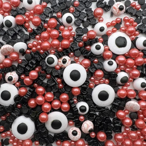 Vista 19 de SE Si&Moos Gránulos de estrellas blancas para decoración de pasteles, decoración de pasteles de estrellas, estrellas blancas comestibles grandes