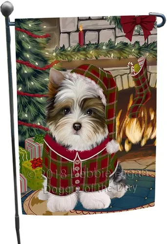 Vista 18 de Doggie of the Day Biewer Dogs Garden Flags - Christmas Time Camping - Double Sided - Yard Lawn Spring Decorative Gift - Home Decor 12 1/2"w x 18"h