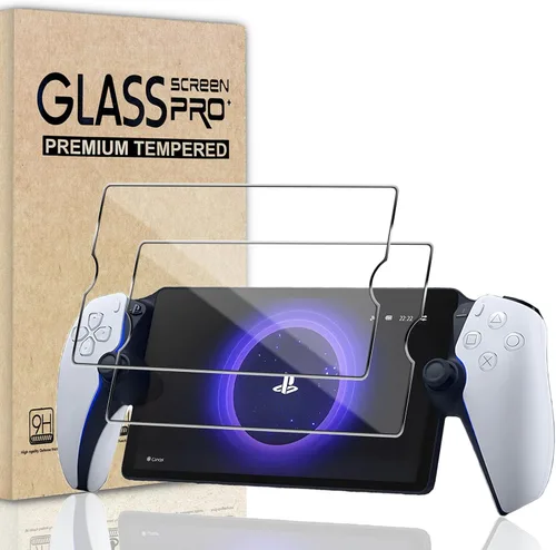 TQLGY Paquete de 2 protectores de pantalla de cristal templado para PlayStation Portal Remote Player de 8 pulgadas, Ultra HD, antiarañazos,