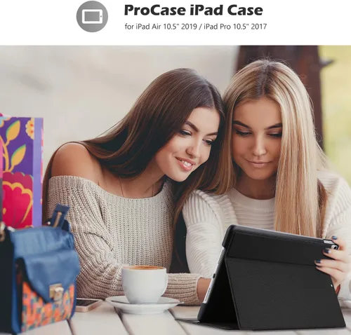 Vista 7 de ProCase Funda para iPad Air 3 de 10.5 pulgadas 2019 / iPad Pro 10.5 2017, funda protectora con soporte delgado, funda inteligente para iPad Air