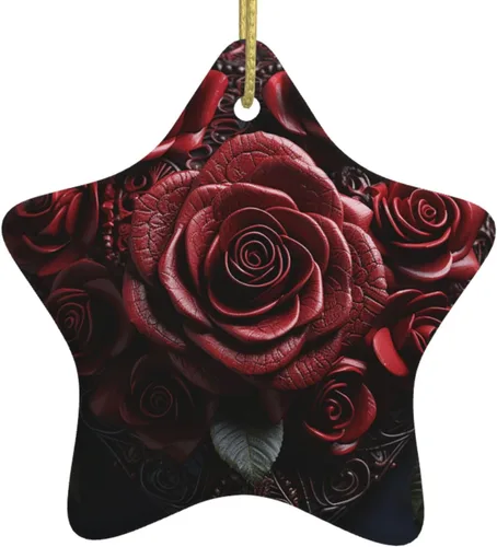 Vista 13 de Christmas Ornament 2.9" Christmas Tree Ceramic Star Pendant Grimace Pumpkin Lantern Christmas Tree Hanging Ornament Accessories 2025 Christmas