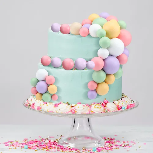 Vista 6 de 108 piezas de decoración de tarta con bolas, decoración de tarta de bricolaje, globos de espuma para cupcakes, para pastelería, aniversario de boda