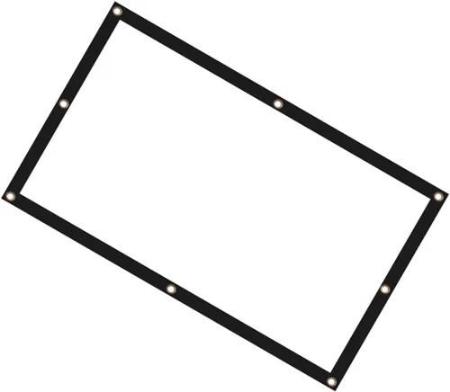 Kisangel Foldable Portable Projector Screen for Indoor Office Use Lightweight Polyester Movie Projection Screen for Home Theater and Outdoor