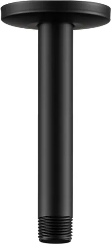 Vista 26 de OFFO Brazo de ducha con brida, oro brillante de 3 pulgadas, cabezal de ducha de lluvia de repuesto, brazo recto, montado en techo para cabezal