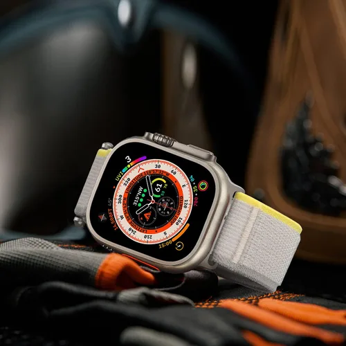 Vista 6 de HITZEE Compatible con Apple Watch Band de 1.92, 1.77, 1.73 y 1.65 pulgadas, correas trenzadas de nailon suave, correa deportiva ajustable diseñada