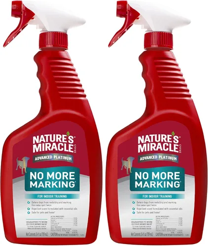 Vista 9 de Nature's Miracle Advanced Platinum no más marcas, 128 onzas, ayuda a desalentar el marcado repetitivo de mascotas