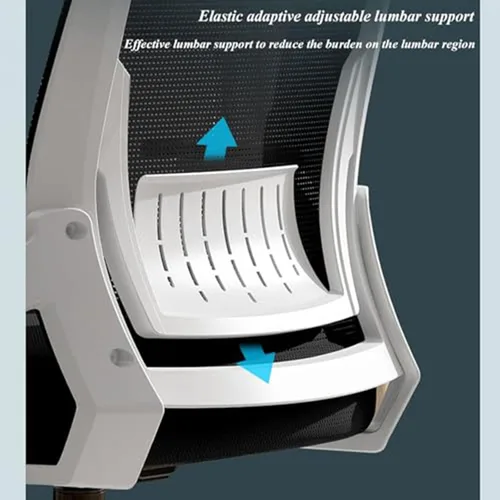 Vista 5 de Ergonomic Desk Office Chair with Adjustable Lumbar Support, High Back Mesh Computer Chair with Headrest and Flip-up Armrests Task Chair for Home