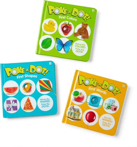 Vista 6 de Melissa & Doug - Juego de 3 libros infantiles -, Pode-a-Dot, primeras palabras, primeras formas, primeros