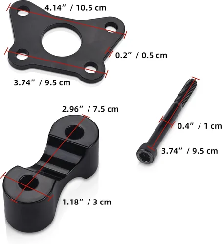 Vista 2 de Elevador de manillar para Can Am Spyder, kit de extensión de barra de mango de aluminio para Can-Am Spyder RT RTs 2020-Newer, compatible con Spyder