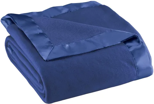 Vista 11 de Millas Kimball satén Manta de forro polar by Oakridge – comfortstm, Poliéster, Azul, gemelo