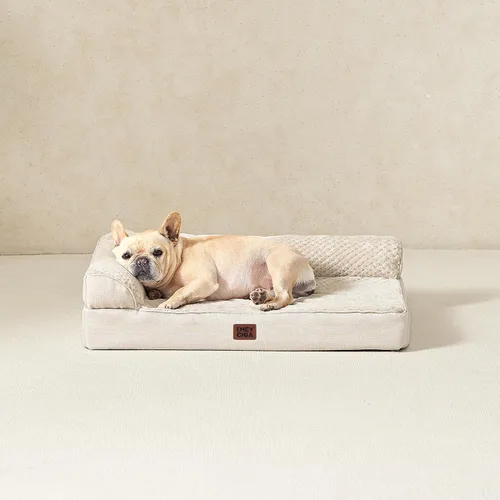Vista 9 de EHEYCIGA Cama ortopédica para perros de tamaño mediano, cama de espuma viscoelástica para perros con funda extraíble lavable, sofá impermeable