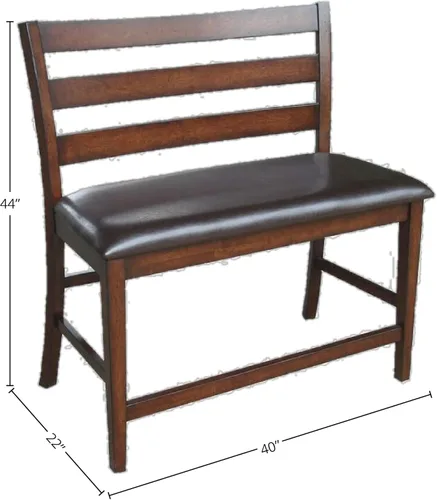 Vista 2 de Intercon Kona - Banco trasero de escalera con asiento de poliuretano, 24