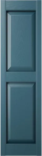 Vista 2 de Ekena Millwork Vinilo estándar, dos paneles iguales con persianas de panel elevado, LP2S12X03900MB