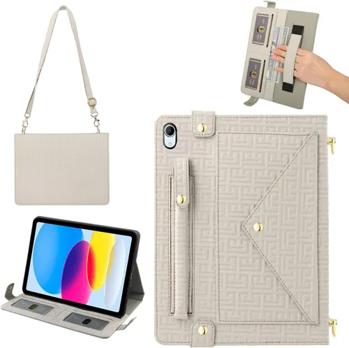 Vista 41 de Funda tipo bolso para iPad mini de 5ª/4ª/3ª/2ª/1ª generación de 7.9 pulgadas, Techcircle funda ligera tipo folio con soporte bandolera con billetera