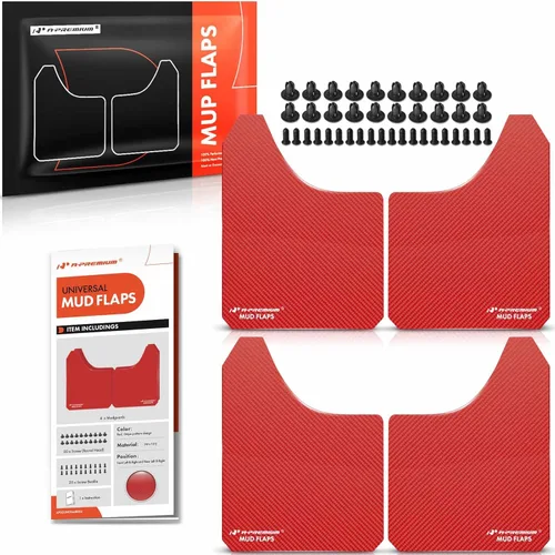 Vista 11 de A-Premium 2 unidades de protectores universales negros contra salpicaduras, aletas de barro, guardabarros, guardabarros, guardabarros, guardabarros