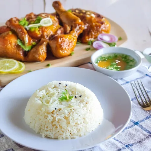 Vista 7 de Golden Crown Basmati Rice - Tarro de 32 onzas (2 libras) Arroz blanco de grano largo Sabor increíble, comidas saludables y olor aromático