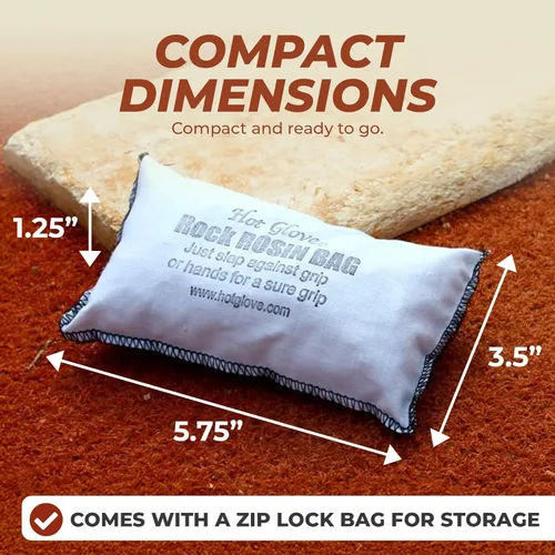 Vista 4 de Hot Glove Rock Rosin - colofonia extra pegajosa con bolsa de fácil flujo para Max Rosin, ROZ-R