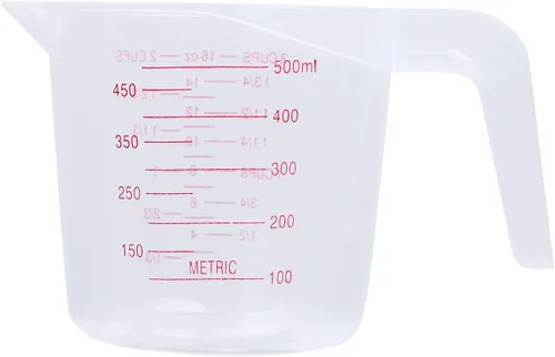 Vista 9 de iiniim Taza medidora plástica clara de la cocina, 8.5 fl oz/16.9 fl oz/33.8 fl oz claro 8.5 fl oz