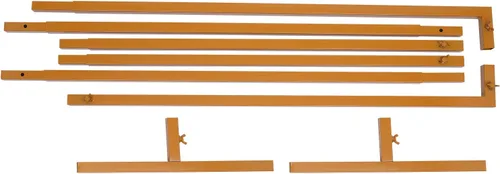 Vista 5 de Soporte de arco de boda con bases, 6.6 x 6.6 pies, arcos de boda para ceremonia, fácil montaje, decoración cuadrada de boda para ceremonia, soporte