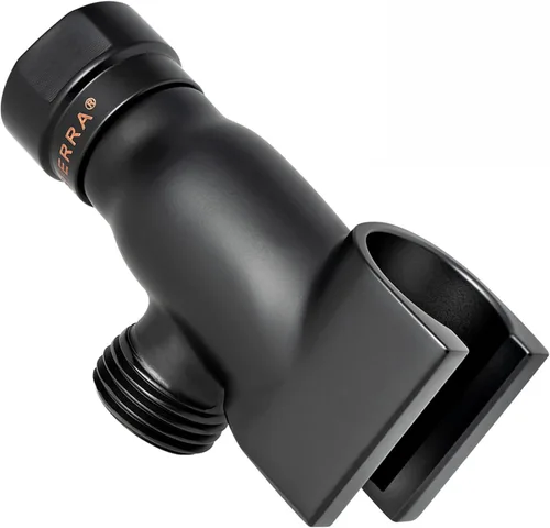 Vista 9 de High Sierra® - Soporte para cabezal de ducha de mano de metal sólido - Acabado dorado cepillado