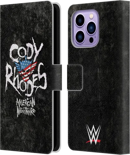 Vista 70 de Head Case Designs Officially Licensed WWE American Nightmare Flag Cody Rhodes Leather Wallet Case Compatible with Apple iPhone 7 Plus/iPhone 8 Plus