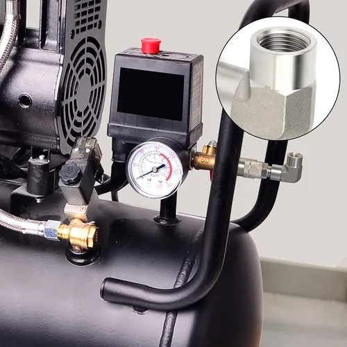 Vista 6 de TAISHER 2 Uds 304 acero inoxidable 90 grados Barstock Street codo, 1/2 pulgada NPT hembra tubo a 1/2 pulgada NPT hembra 304 montaje de tubería