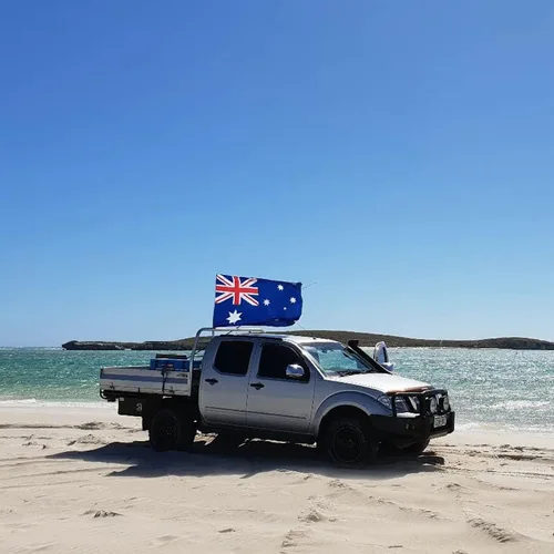 Vista 8 de XIFAN Bandera de Australia prémium de 3 x 5 pies, para exteriores, grande, de doble cara, resistente, nailon 210D, bordado, estrellas, bandera