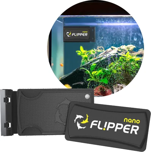 Vista 9 de FL!PPER Flipper - Limpiador magnético de vidrio para acuario y accesorios para peceras, removedor de algas sin esfuerzo para peceras (máx.)