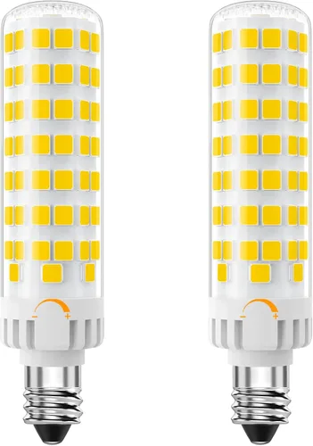 Vista 8 de Bombilla LED E11 regulable, JDE11 120 V 100 W equivalente a halógeno, base de mini candelabro T3/T4, 3000 K blanco cálido, 10 W, 1000 lúmenes