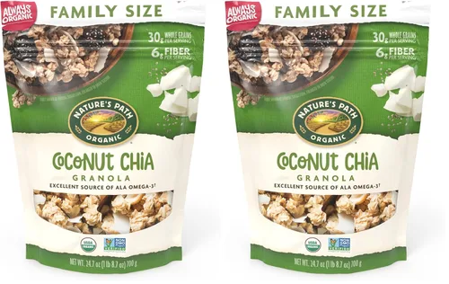 Vista 9 de Nature's Path Granola Orgánica de Semilla de Calabaza + Linaza, 24.7 oz (Paquete de 1), Sin OGM