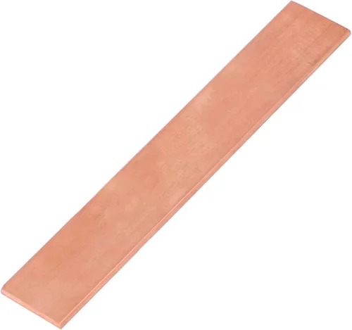 1/8 "x 1" C110 Barra plana de cobre 6" de largo sólido .250" Molino de placa, bronce