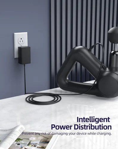 Vista 7 de Cargador de CA de 15 V apto para Therabody Theragun Mini 1.0, cable de alimentación de repuesto para pistola de masaje Prime - Certificado UL Safty
