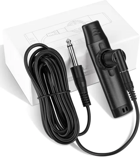 Kazoo eléctrico de metal con pastilla (negro)