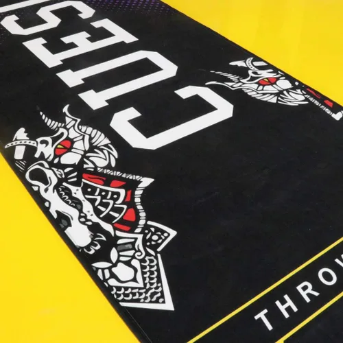 Vista 3 de CUESOUL Heavy Duty Darts Mat Includes Both Official Soft & Steel Tip Throwline