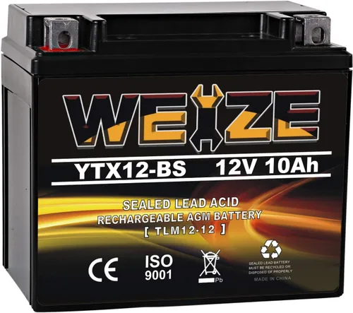 Vista 9 de Weize YTX20HL-BS - Batería para motocicleta de alto rendimiento, libre de mantenimiento, sellada AGM ETX20HL BS