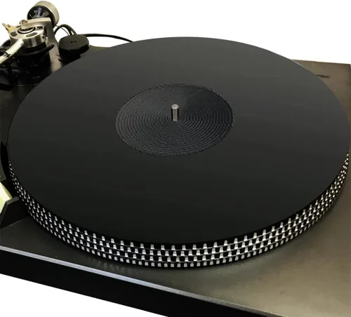 Tapete acrílico para tocadiscos – Tapete acrílico para reproductores de discos de vinilo LP – Mejora la calidad de sonido y proporciona graves más