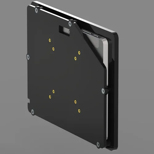 Vista 5 de TABcare Funda de acrílico VESA antirrobo para tableta Microsoft Surface Go con montaje en pared (superficie Go 1/2/3/4, negro)