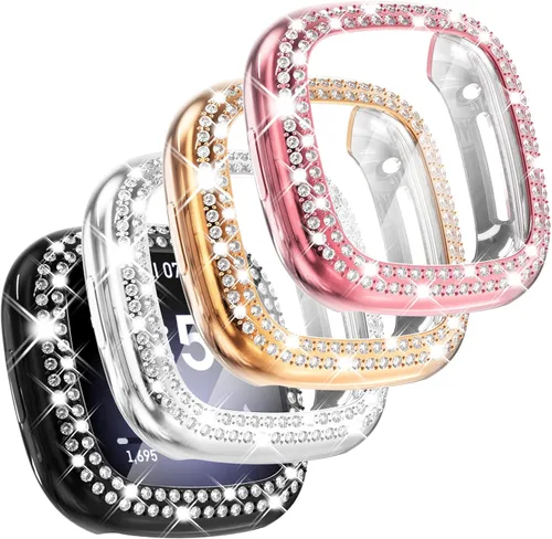 Vista 17 de CHANCHY Paquete de 10 fundas protectoras de pantalla compatibles con Fitbit Versa 2, funda protectora completa de TPU suave cubierta parachoques