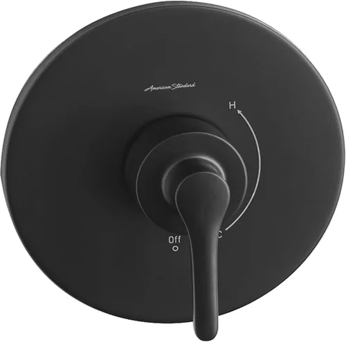 American Standard TU105500.243 Studio S Kit de moldura solo válvula con cartucho, universal, negro mate