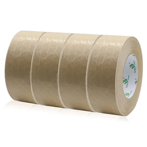 Vista 10 de BOMEI PACK Paquete de 2 cintas de papel kraft reforzadas, cinta de embalaje autoadhesiva de papel engomado, para embalaje resistente, envío, mudanza