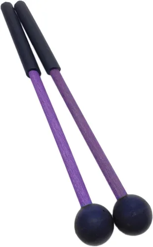 Vista 7 de 1 par de palitos de xilófono de goma de 9 pulgadas, mazos de percusión para Glockenspiel, xilófono, timbre, madera y campanas (azul)
