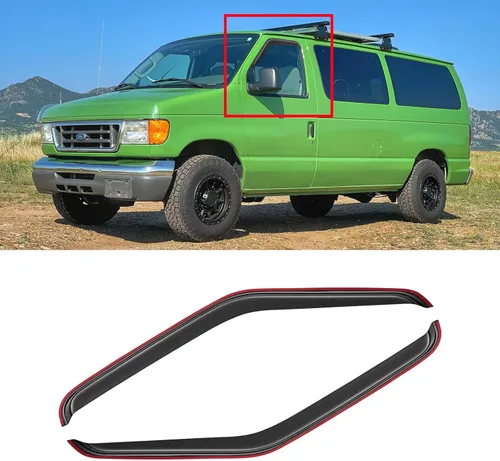 Vista 69 de Visor de ventana para Toyota Tacoma de cabina doble 2005-2015, protectores de lluvia de canal abierto, deflector de ventilación, protector solar