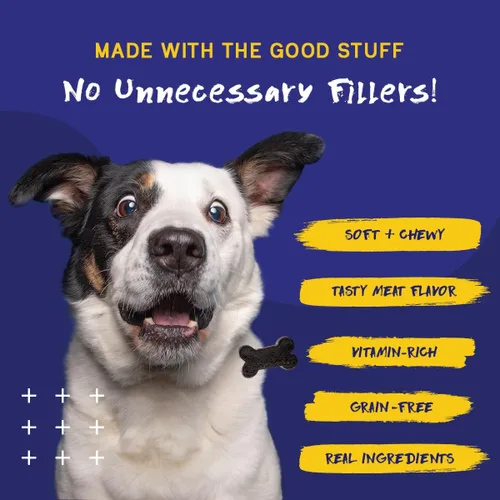 Vista 5 de PupGrade Multivitamínico diario para perros – Suplemento todo en uno con aceite de pescado Omega, vitaminas A, C, D, E y B complejo para la salud