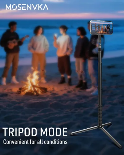 Vista 5 de Trípode magnético de golf y soporte para teléfono monopie