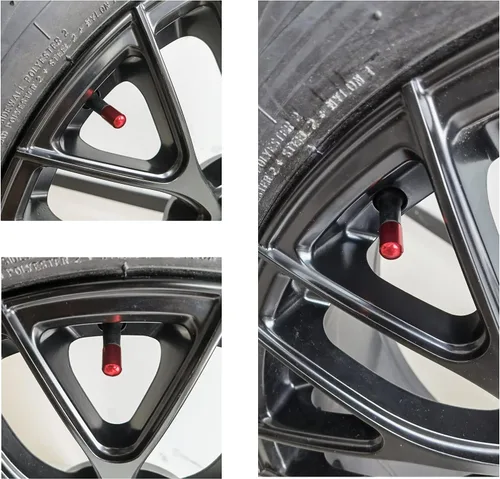 Vista 3 de JUSTTOP 4PCS Tapones para Válvulas de Neumáticos de Automóvil, Cubierta de Tapas de Aire, Universales para Automóviles, SUV, Bicicletas, Camiones