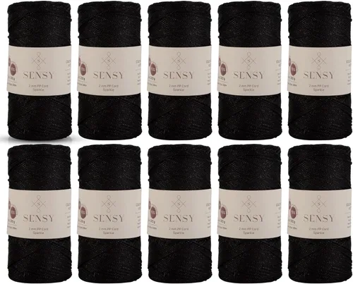 Vista 94 de Sensy Premium 2mm 229.5 metros de cuerda de poliéster 100% cordón de polipropileno Cordón de macramé 2mm Cordón para bolso de crochet Hilo