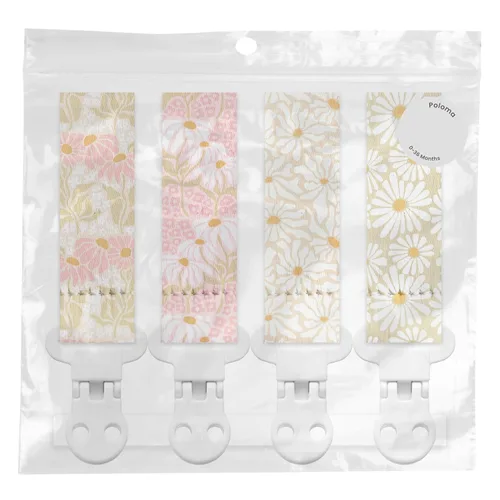 Vista 57 de Stadela - Juego de 4 clips para chupetes de bebé para niñas – Juego de regalo con flores modernas y neutrales estilo Boho (Allysa)