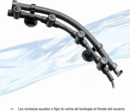 Vista 3 de Aqueon Luz LED flexible para acuario de pecera y varita de burbujas, azul, 21 pulgadas