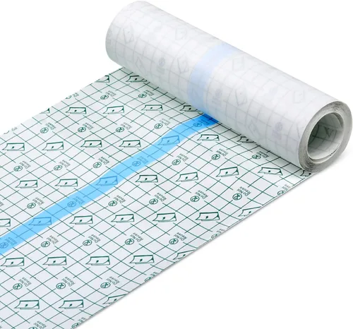 Vista 8 de Vendaje adhesivo transparente impermeable, vendajes adhesivos transparentes, cinta elástica para tatuajes (2 x 394 pulgadas)